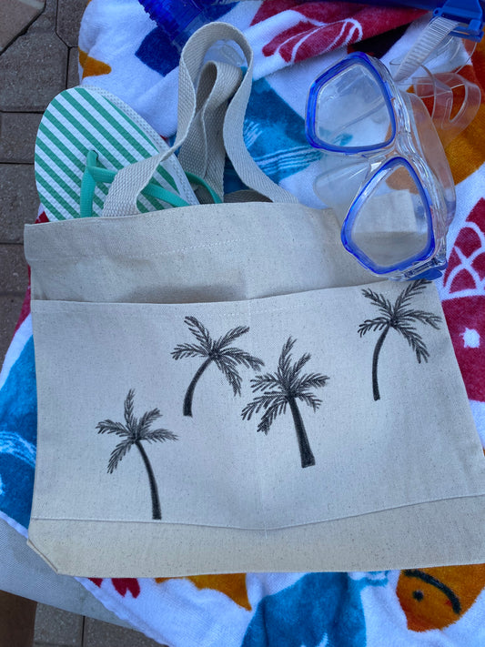 Tote Bag With Palm Trees 2