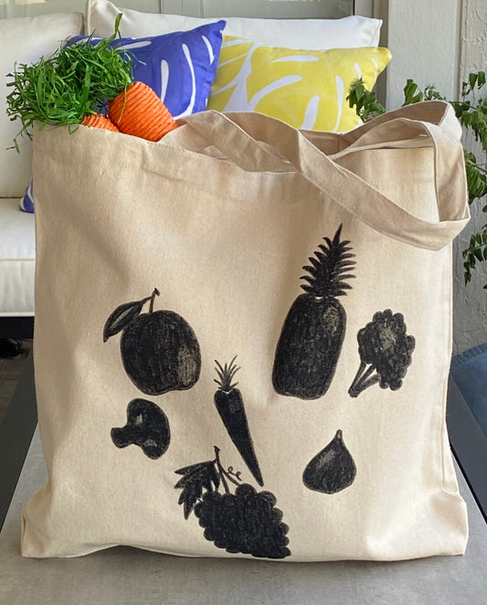 Tote Bag With Fruits and Veggies!